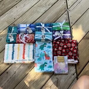 Assorted Fabric Bundle! 6 4/5 5 Piece 100% Cotton 18x21 Packs, Misc. Fabric